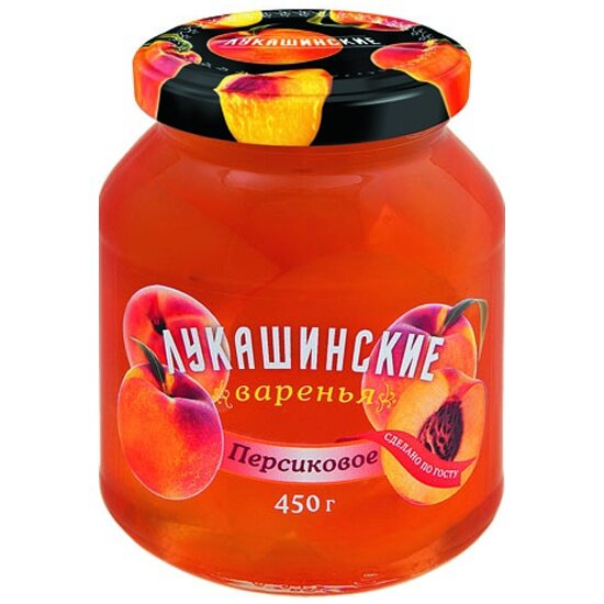 Варенье персиковое 2 шт по 450 г "Лукашинские"