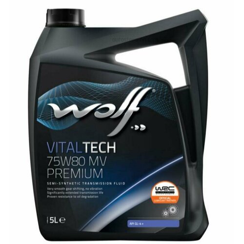 WOLF OIL 1048401 Масло трансмиссионное VITALTECH 75W80 MV PREMIUM 5L