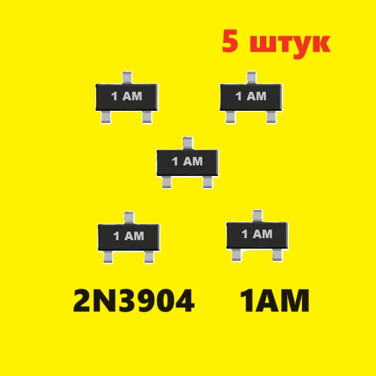 2N3904 1AM транзистор 5 штук SOT23 SMD аналог FMMT2222AR схема KTN2222AS характеристики цоколевка даташит 1АМ