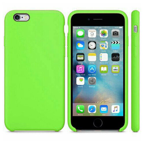 Чехол для iPhone 6/6S, Careo Silicone Light green, салатовый