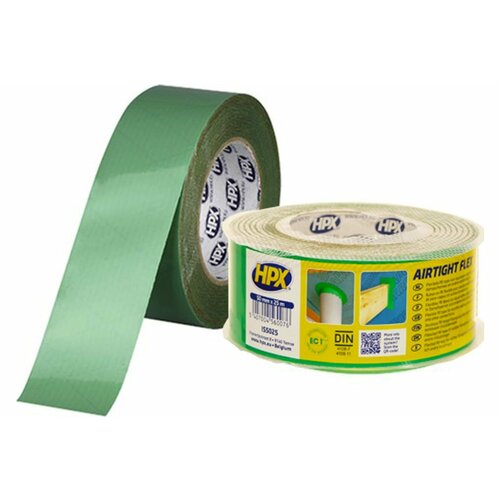 HPX Лента односторонняя для герметизации AIRTIGHT FLEX 50мм х 25м зеленая 5407004560076 2050₽