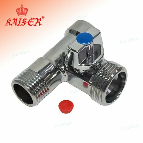фото Кран kaiser 260 стир. прох. 1/2"х3/4"х1/2"