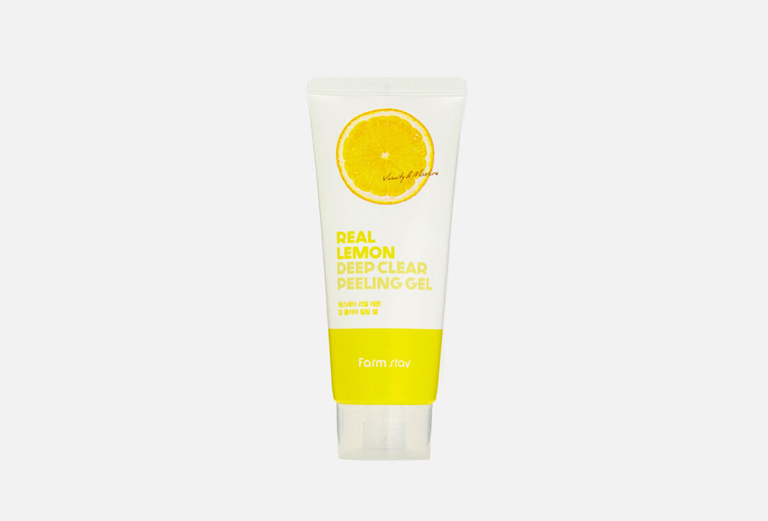 Пилинг для лица Farm Stay, REAL LEMON DEEP CLEAR PEELING GEL 100мл