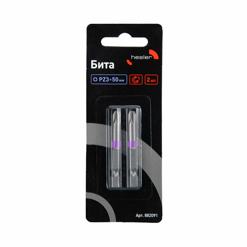 Бита Hesler 882091 PZ3 магнитная 50 мм 2 шт 648₽
