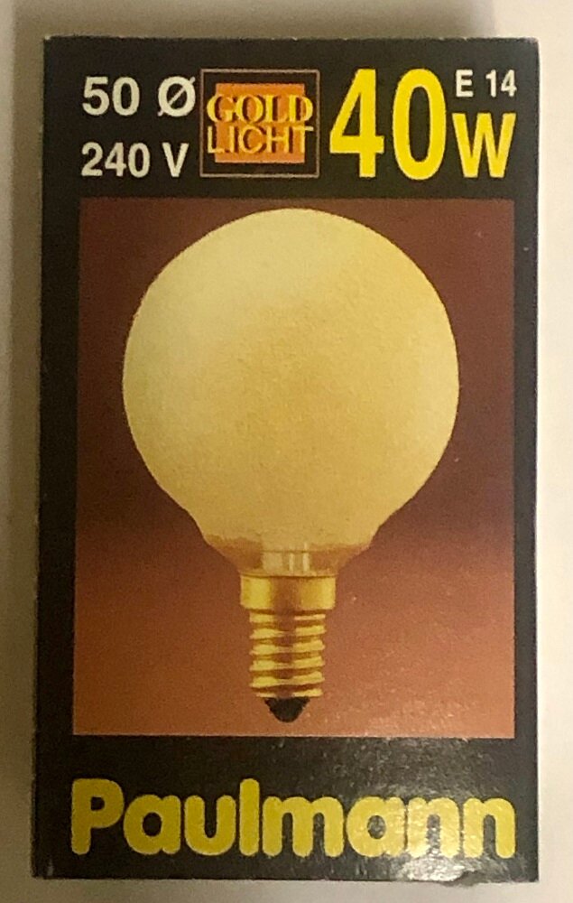 Декоративная лампа накаливания MINI GLOBE 13547 PAULMANN (Германия) 40W E14 золотое напыление