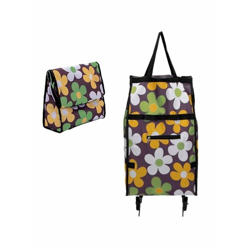 фото Сумка-тележка park, 32х61 см, коричневый, желтый