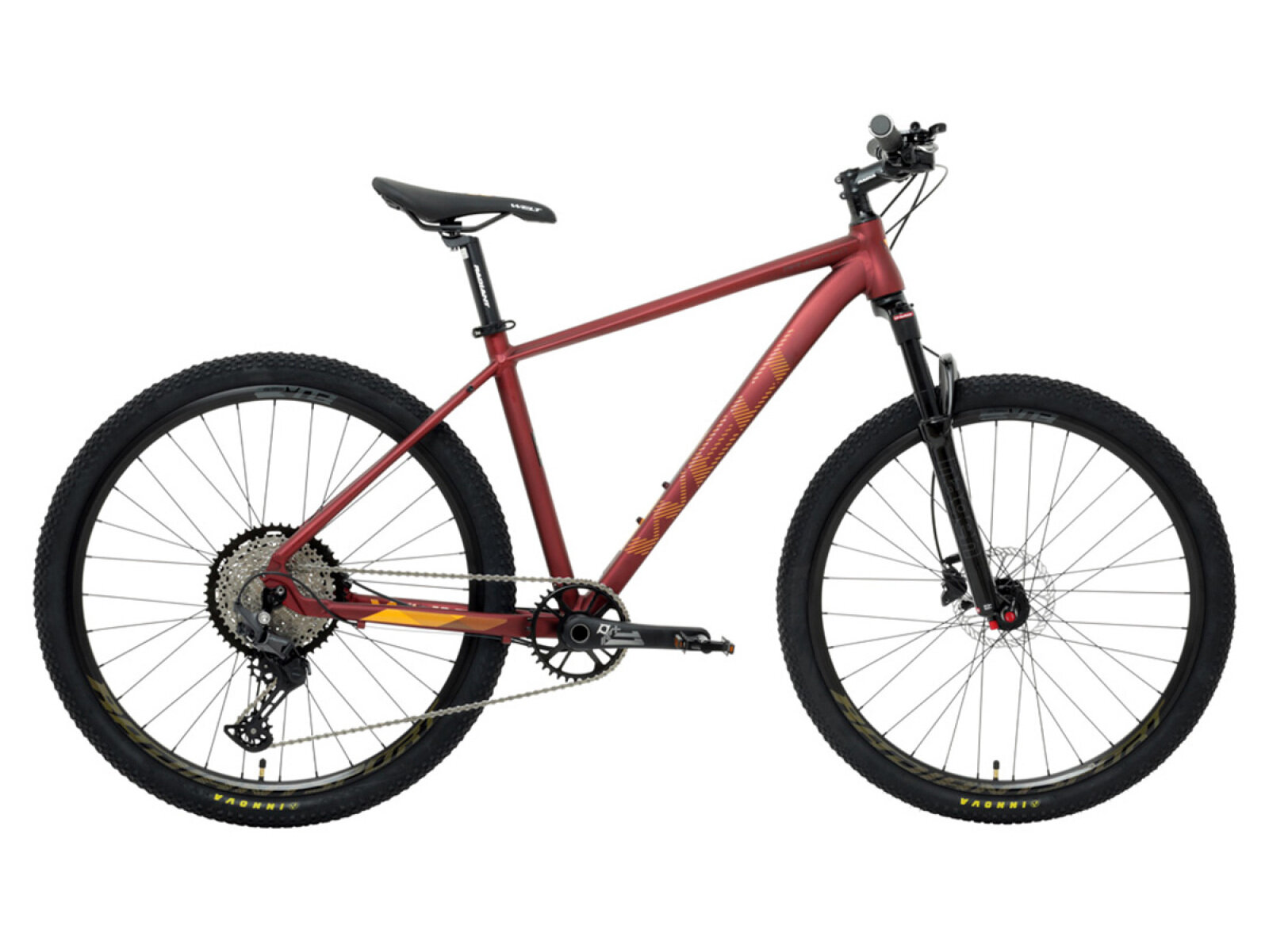 Горный велосипед Welt Ranger 4.0 27 (2024) 18" Красный (167-177 см)