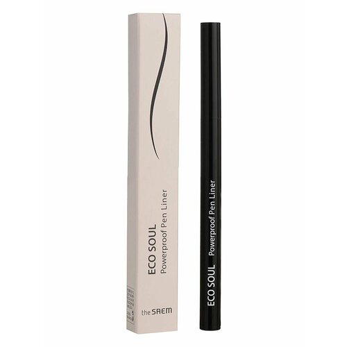 Подводка для глаз Eco Soul Powerproof Pen Liner 01 Black, The Saem