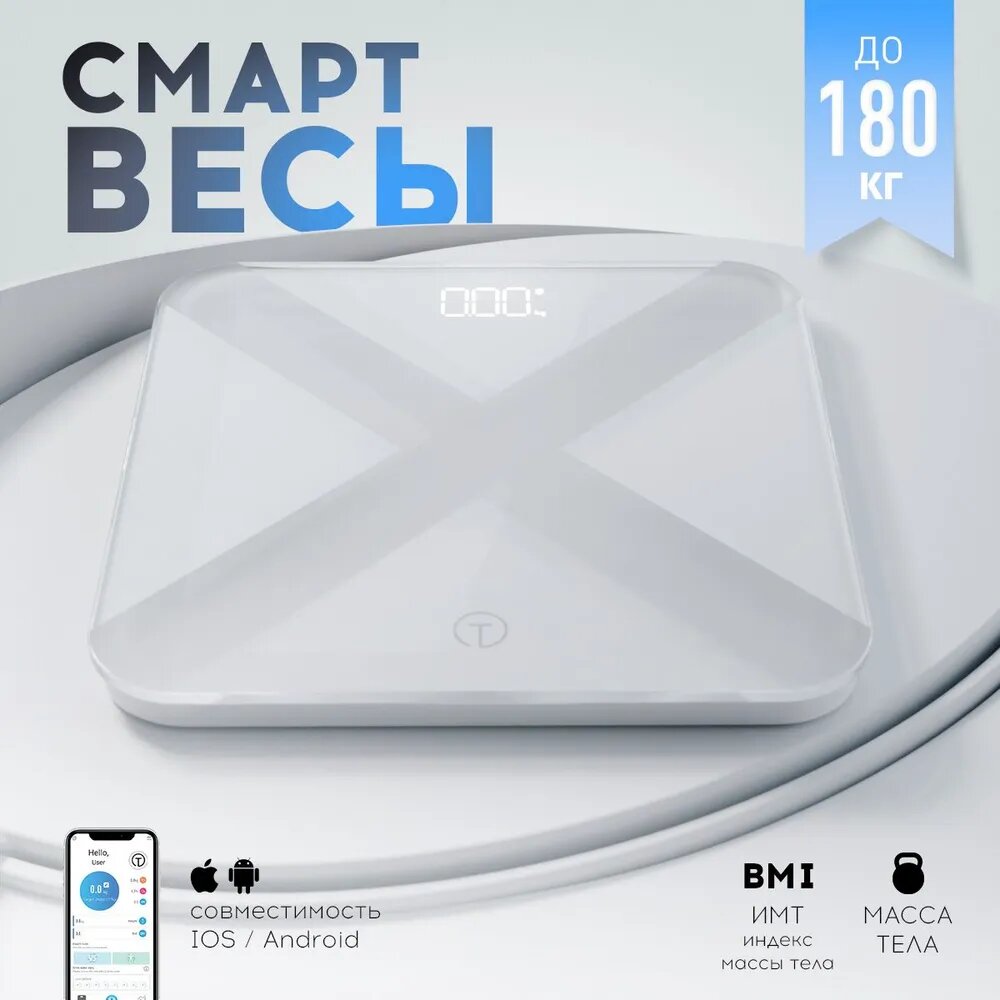 Напольные весы Titan Electronics белые