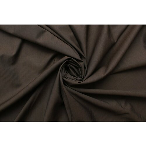 Ткань Шерсть шанжан Agnona коричнево-чёрная 0,5 м