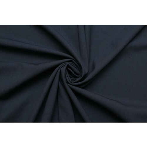 Ткань костюмная Armani би-стрейч тёмно-синяя, 270 г/пм, ш140см, 0,5 м