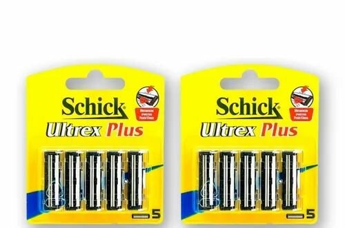 Кассеты Schick ultrex plus (5) 2 упаковки