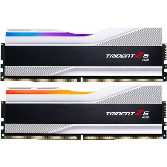 Оперативная память DDR5 G.SKILL TRIDENT Z5 RGB 32GB (2x16GB) 8000MHz CL38 (38-48-48-128) 1.45V Silver