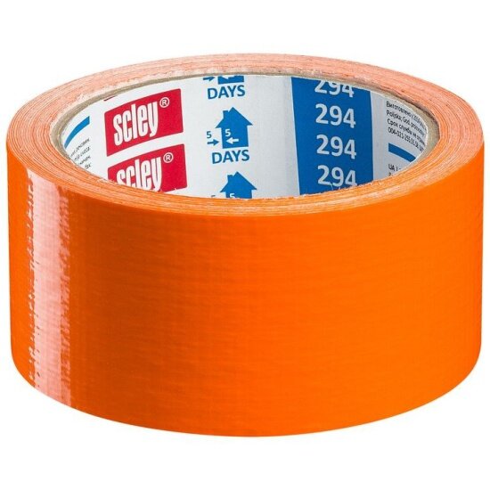 Лента штукатурная Scley 48мм х 33м серия 294   тканевая  оранжевая 0320 943348