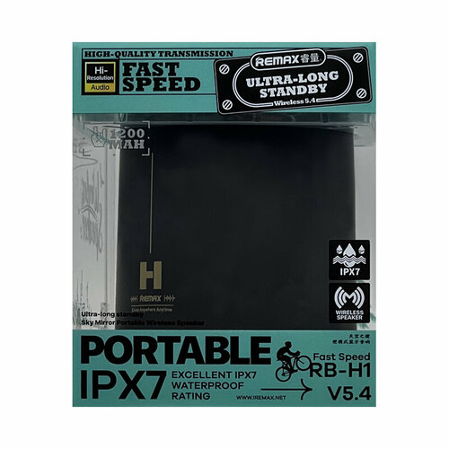 Портативная колонка Remax RB-H1 черный 172600₽