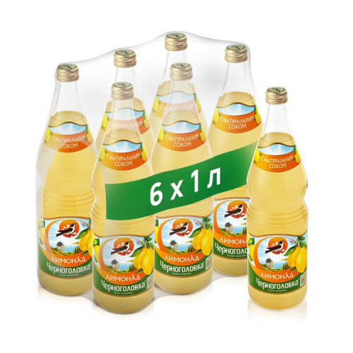 Лимонад Напитки из Черноголовки черноголовка "Оригинальный" 1 л стекло (6 штук в упаковке)