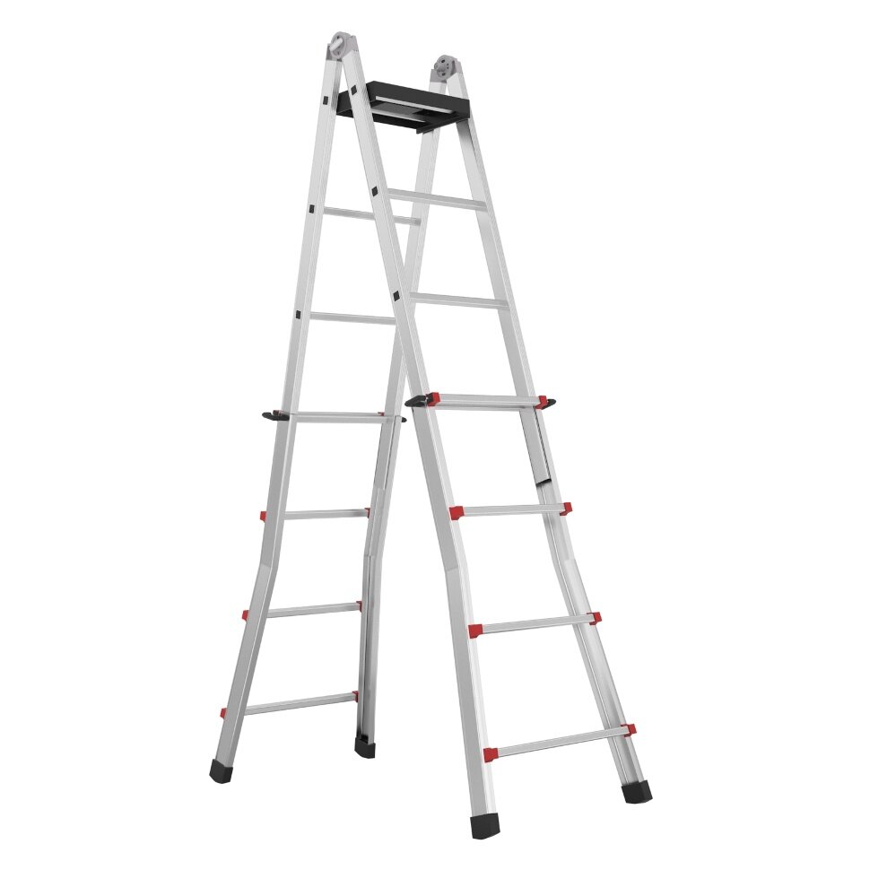 фото Лестница-стремянка телескопическая Svelt Scalissima 8+8 ступеней SSCAL008