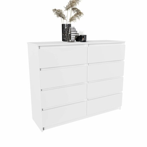 Норд(Мори) Комод №4 белый гладкий/белый гладкий