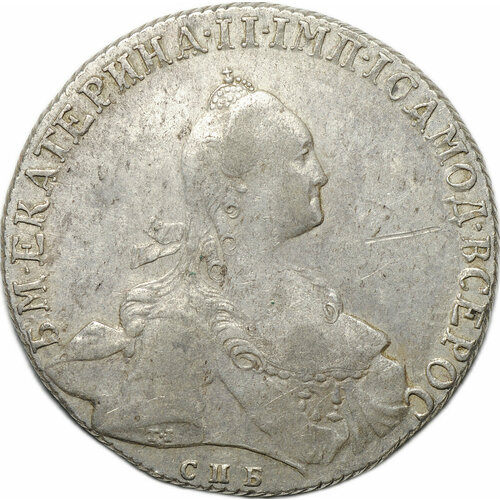 Монета 1 Рубль 1766 СПБ TI ЯI клуб нумизмат монета рубль екатерины 2 1765 года серебро спб яi