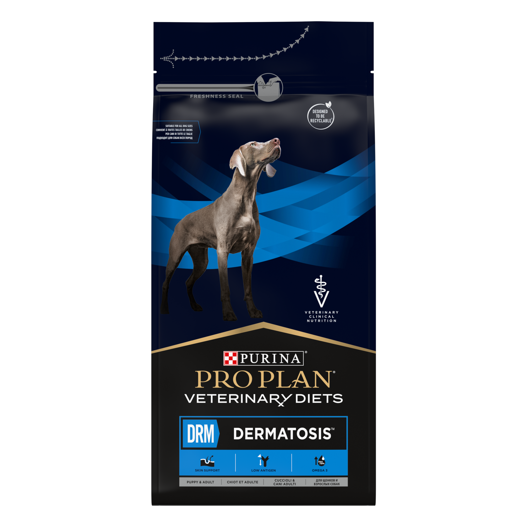 Purina Pro Plan Veterinary Diets DRM Dermatosis сухой корм для собак при дерматозах 1,5 кг