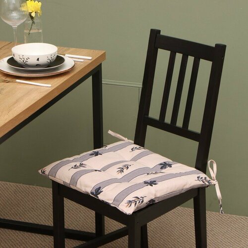 Сидушка на стул Этель Leaves 42х42см 100 хлопок репс 220 грм2 858₽