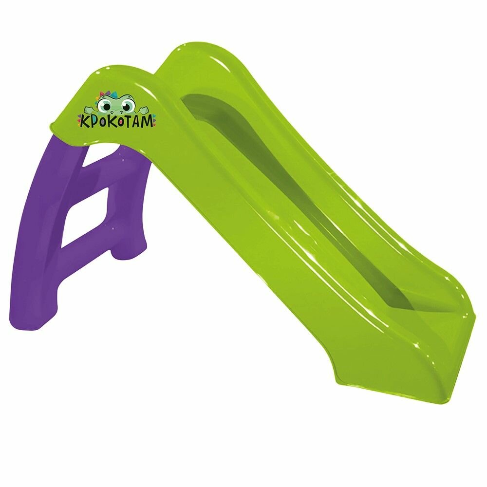 Детская горка складная для дома и улицы 88 см длинна ската Maksi-junior Light green purple
