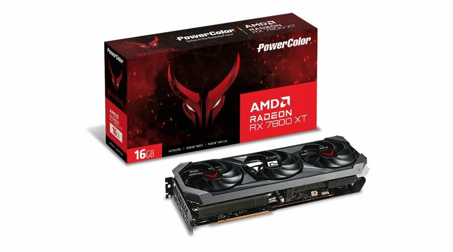 Видеокарта PowerColor 16 ГБ RX 7800XT Red Devil