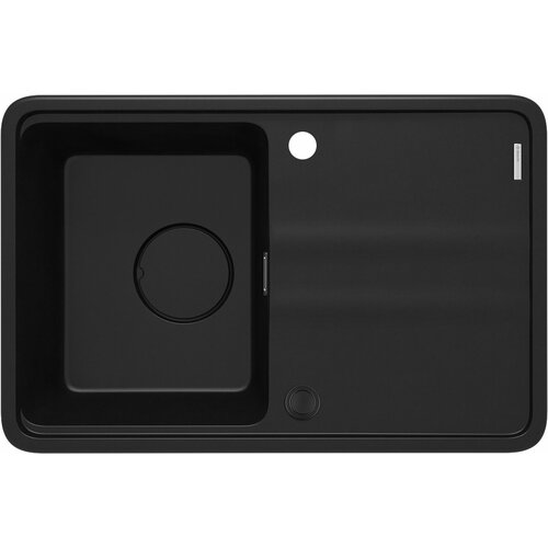 Мойка кухонная гранитная DEANTE MOMI 674423 см с доской и сифоном черный матовый 32927₽