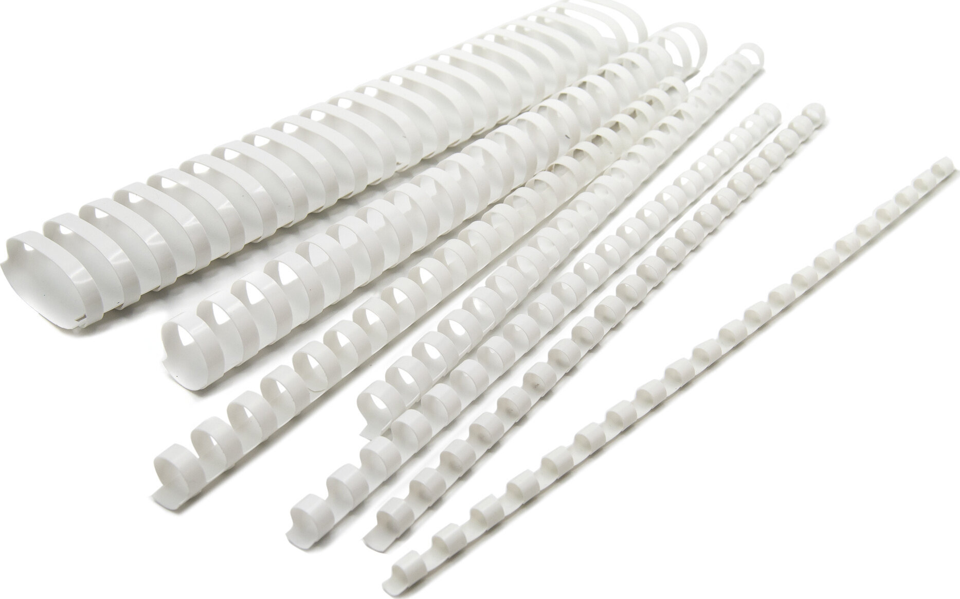 Пружины для переплета пластиковые Silwerhof d16мм 101-115лист A4 белый (100шт)
