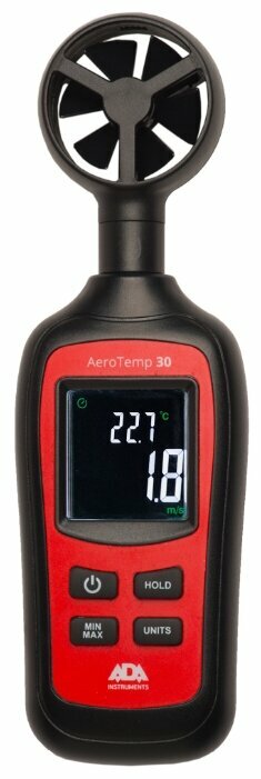 Термометр-анемометр ADA AeroTemp 30 А00515 с крыльчаткой измеритель скорости, температуры воздушного потока