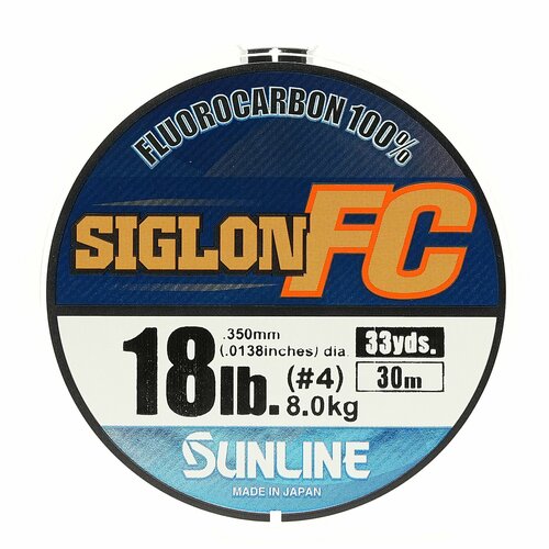 Флюорокарбоновая леска для рыбалки Sunline Siglon FC 2020 30м; #4.0/0.35mm