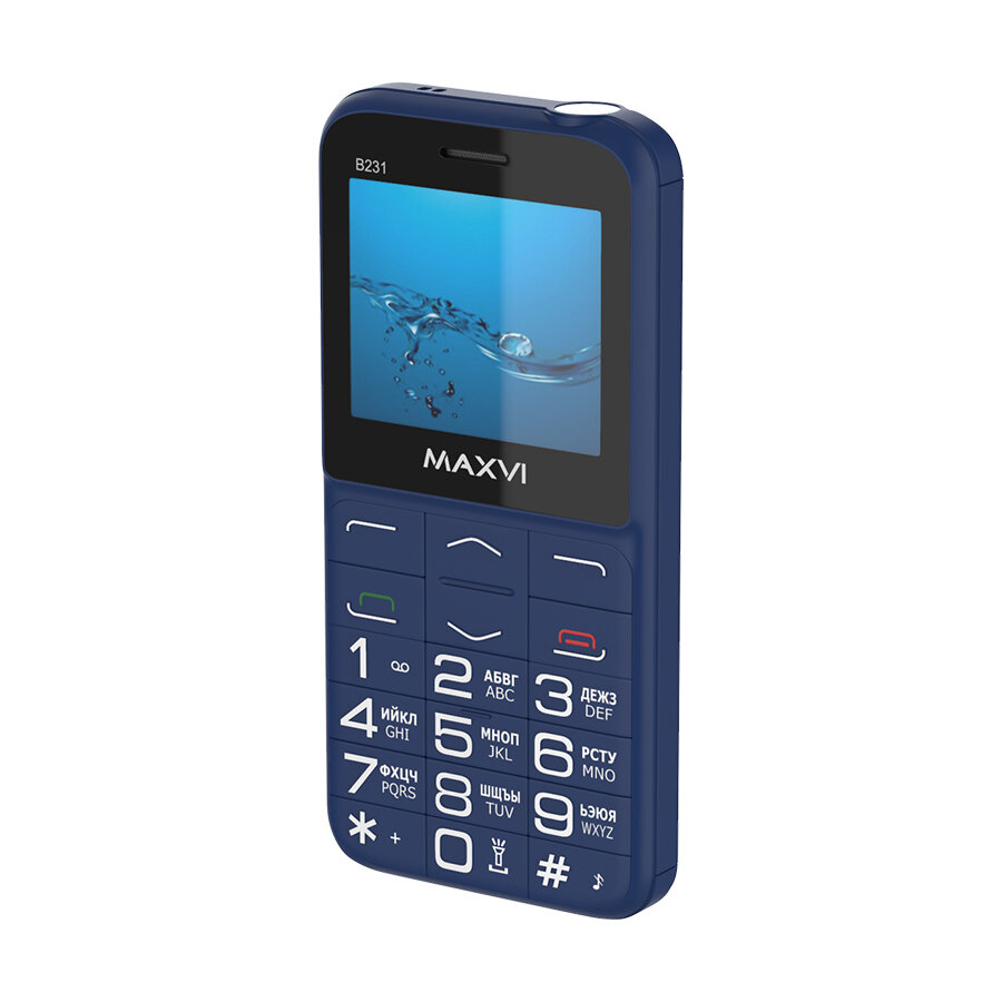 Телефон MAXVI B231, синий