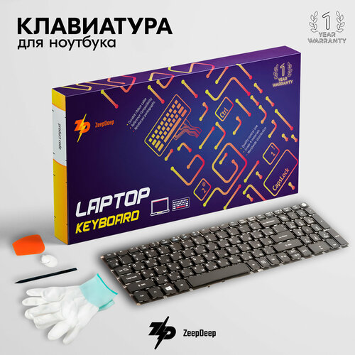 Клавиатура (keyboard) для Acer Aspire E5-722, V3-574G, E5-573T, E5-573, E5-573G (ZeepDeep Haptic) Black, No frame, гор. Enter NK. I1517.00K