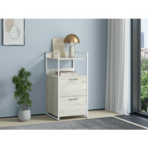 Тумба Urban Лофт 02 БелыйДуб крафт белый 11990₽