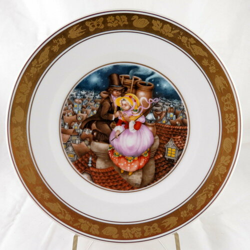 Декоративная винтажная коллекционная тарелка 