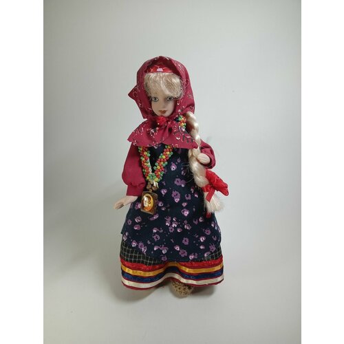 Кукла коллекционная Аленушка в женском костюме Пензенской губернии (доработан костюм) кукла коллекционная в женском костюме гжель
