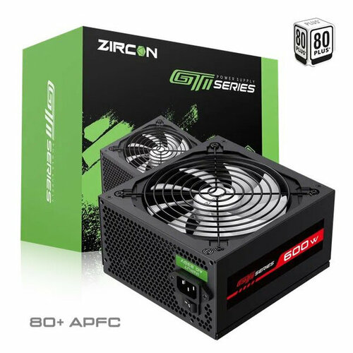 блок питания atx 600w zircon gti 600 80 apfc Блок питания ZirCon ATX 600W GTI-600