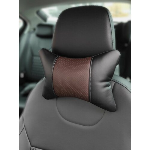 Подушка автомобильная из экокожи под голову подголовник в машину для водителей 441₽
