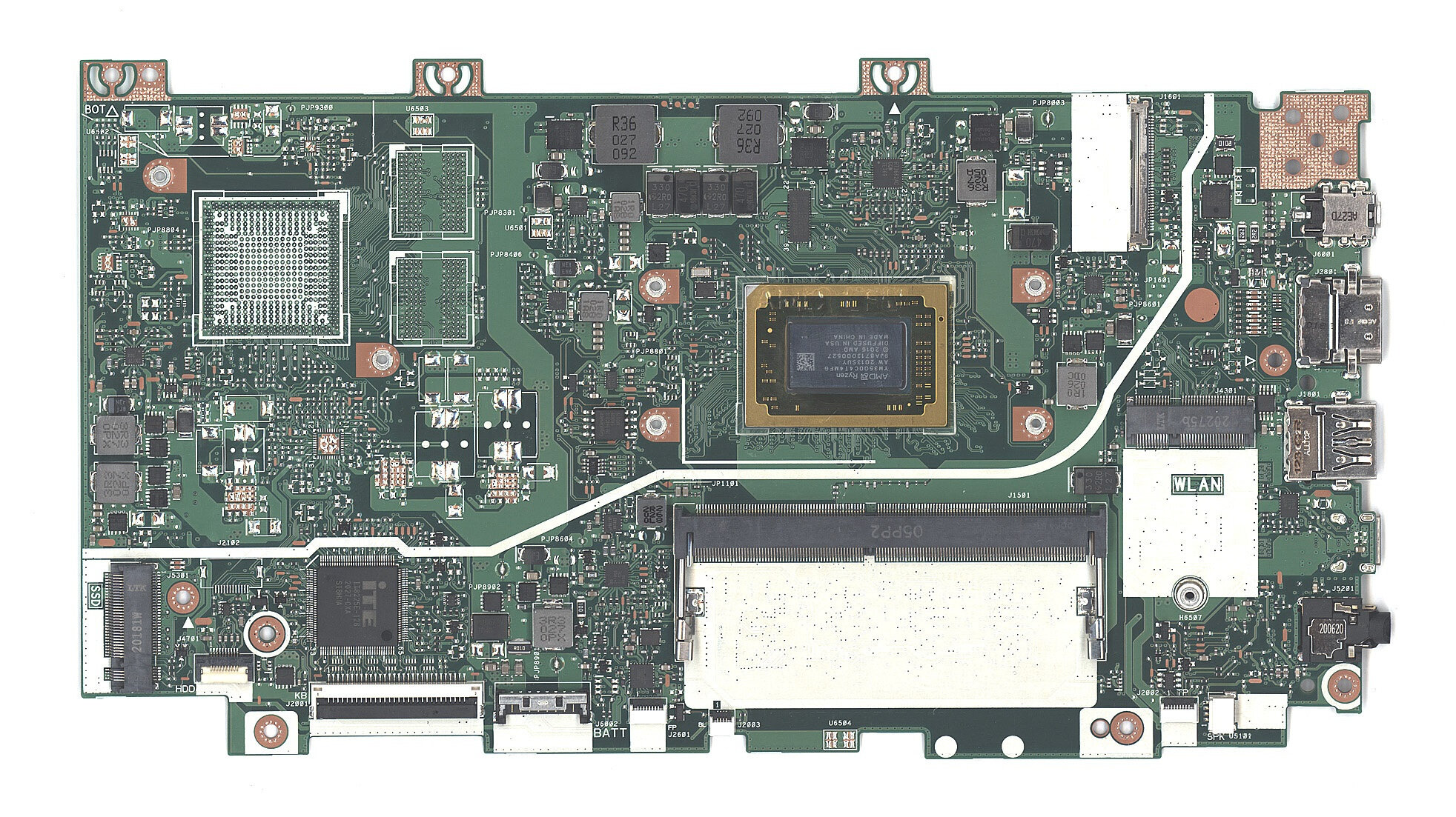 Материнская плата для Asus X412DA 4G R5-3500U YM3500C4T4MFG 90NB0M50-R00020