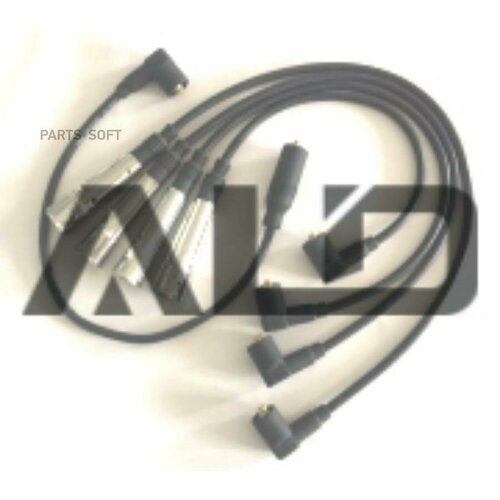 ALD A09043 компект проводов зажигания (черный сиикон) SEAT: CORDOBA 93-99, IBIZA II 93-99, VW: GOLF III 91-97, GOLF III VARIANT