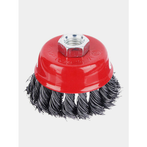 Щетка металлическая для УШМ крученая в форме чашки 75 мм 999₽