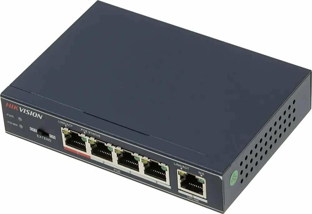 Коммутатор Hikvision 5xRJ45 4xPOE - фото №18