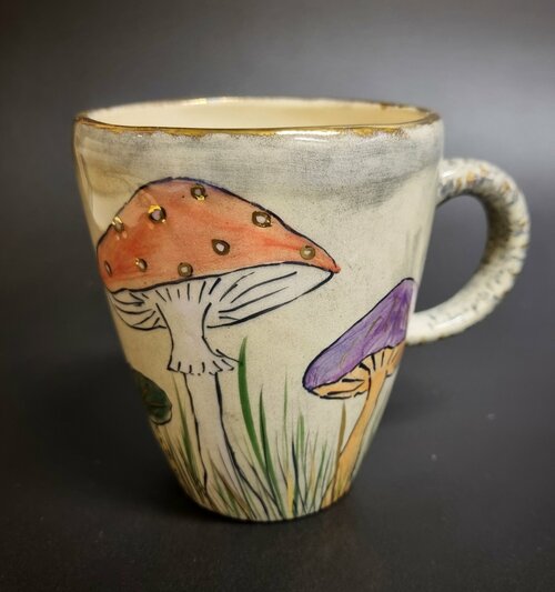 Авторская чашка ручной работы Irina Volvach Art Ceramics 