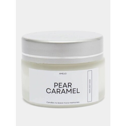 Ароматическая свеча ручной работы с ароматом груши в карамели 30 мл 899₽