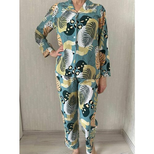 Пижама Li Jia Hao, размер 52, зеленый