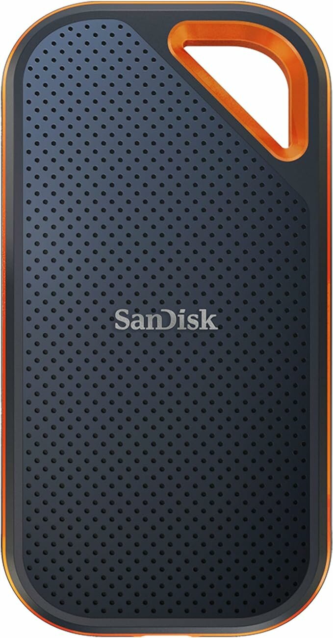 4 ТБ Внешний SSD SanDisk Extreme Pro Portable V2, USB 3.2 Gen 2 Type-C, черный
