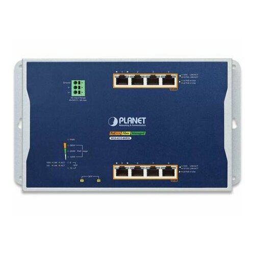 PLANET WGS-4215-8HP2S IP30 IPv6IPv4 4-Port 101001000T 8023bt 95W PoE 4-Port 101001000T 8023at PoE 2-Port 1001000X SFP Wall-mount Managed 34988₽