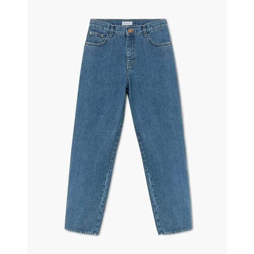 Джинсы широкие Gloria Jeans, размер 52/170, голубой, синий джинсы широкие o stin размер 52 голубой