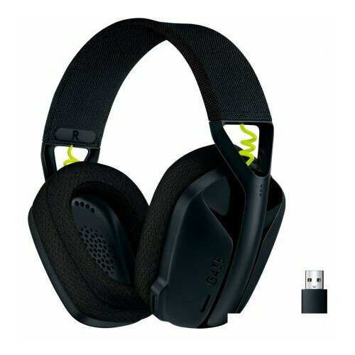 Наушники Logitech G435 Lightspeed черныйнеоновый желтый 7400₽