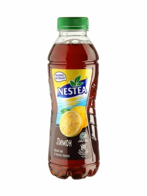 Nestea Холодный черный чай со вкусом лимона, 0,5 л